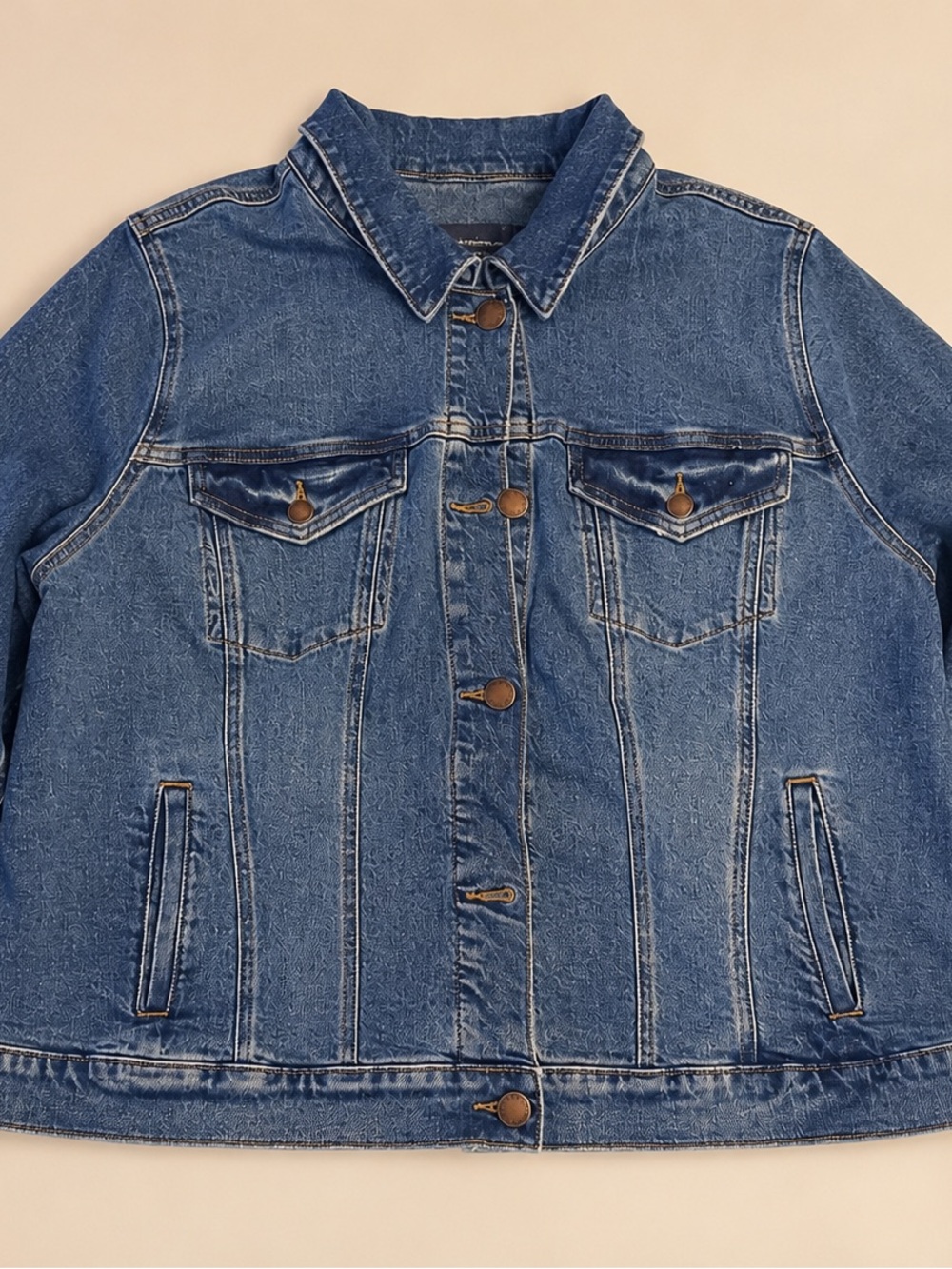 Lane Bryant Blue Denim Trucker Jacket
